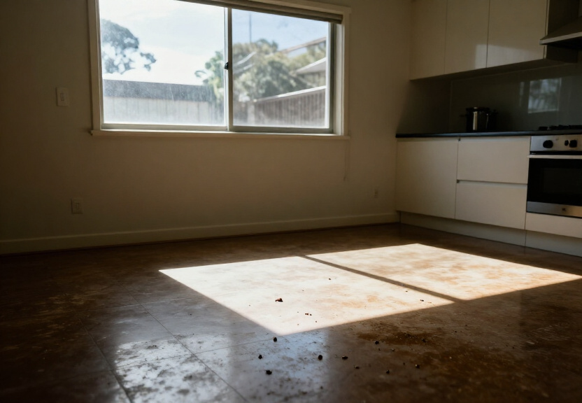 Bed bug infestation in a Lugarno bedroom before treatment
